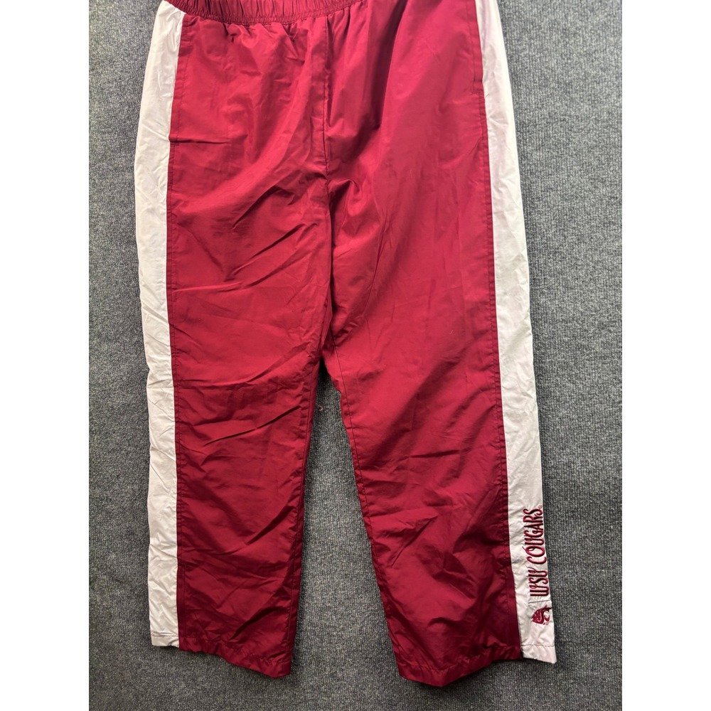 WSU Washington State Cougars Track Pants Women XL Red Collegiate Windbreaker